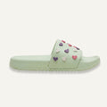 Chancla Corazones Verde Menta