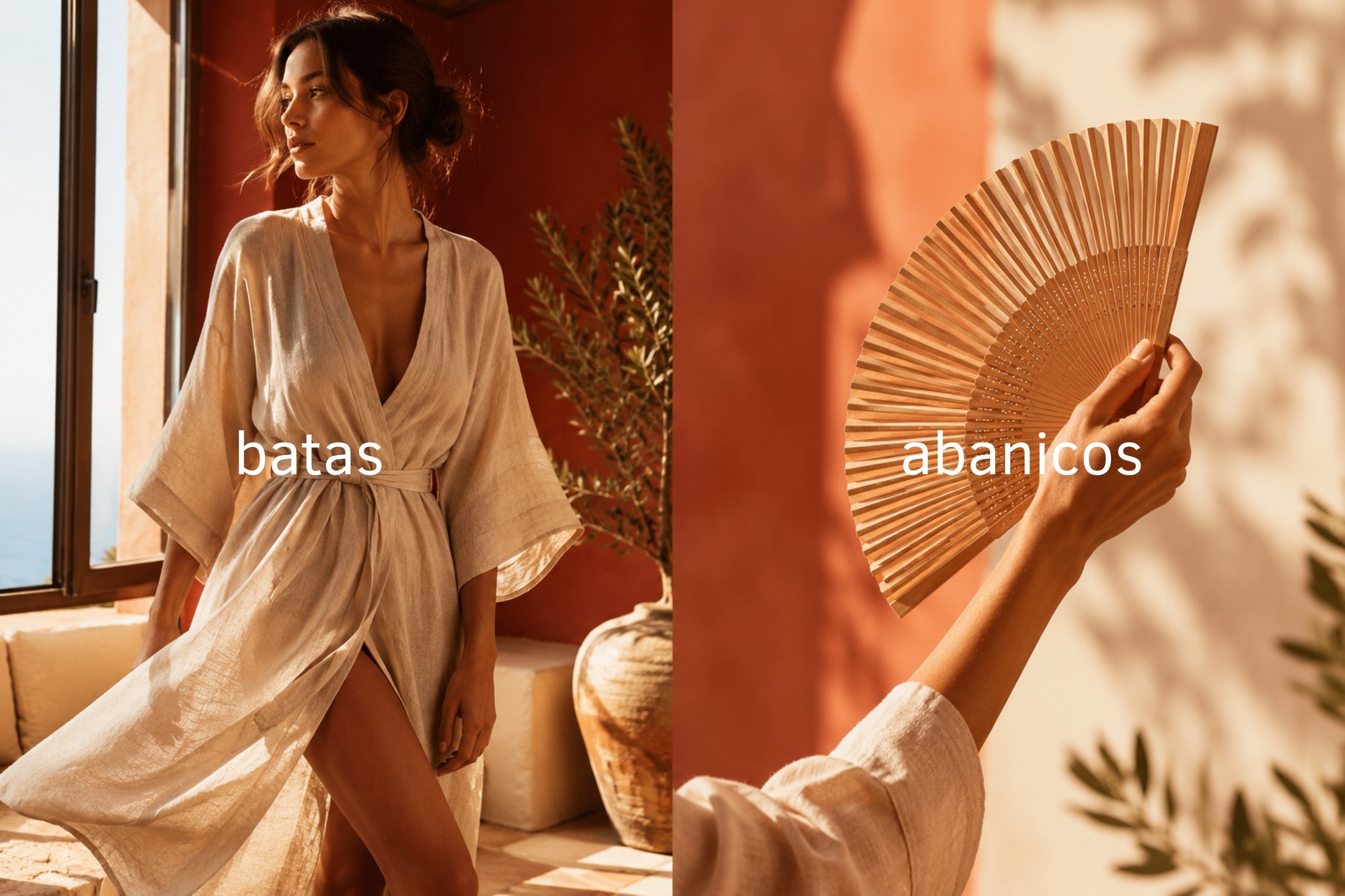 Accesorios: Batas y Abanicos